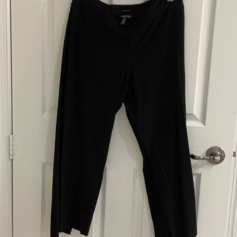 TWO pairs of Eileen Fisher pants for the price of one! Washable black crepe.